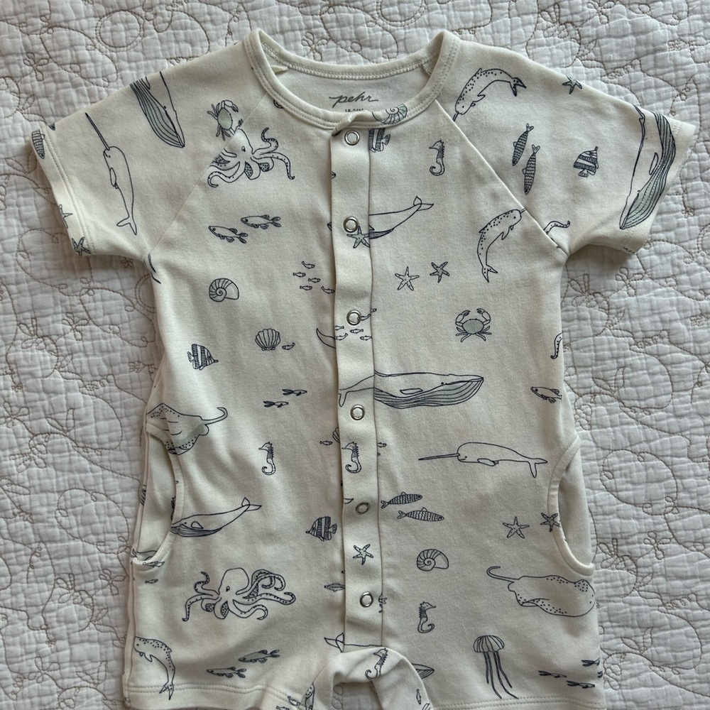 Pehr Nautical Print Romper